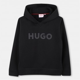 суичър,детски,облекла,hugo,hugo,logo,hoodie,jn61,black