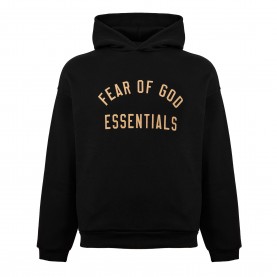 Суичър Fear Of God Essentials Fleece Hoodie - Black суичър,мъжки,горнища,с,качулка,fear,of,god,essentials,fleece,hoodie,black