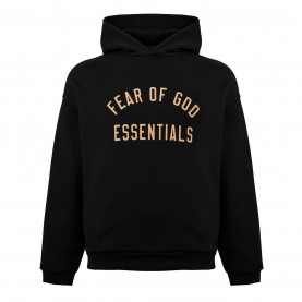 Суичър FEAR OF GOD ESSENTIALS Fleece Hoodie - Black суичър,мъжки,ежедневни,облекла,мъжки,горнища,с,качулка,fear,of,god,essentials,fleece,hoodie,black