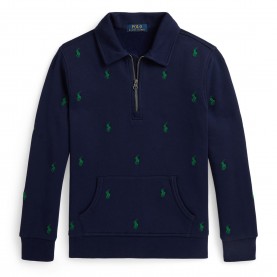Поларено яке Polo Ralph Lauren Kids Full Zip Soft Fleece Jacket - Navy поларено,яке,polo,ralph,lauren,kids,full,zip,soft,fleece,jacket,navy
