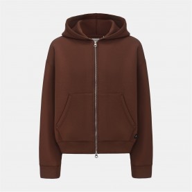 Мъжки суичър Firetrap Scuba Full Zip Hoody Mens - Brown мъжки,суичър,мъжки,горнища,с,качулка,firetrap,scuba,full,zip,hoody,mens,brown