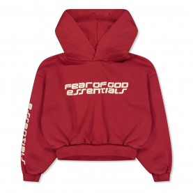 Суичър FEAR OF GOD ESSENTIALS FGE Logo Hoodie Jn61 - Crimson суичър,детски,3/4,панталони,fear,of,god,essentials,fge,logo,hoodie,jn61,crimson