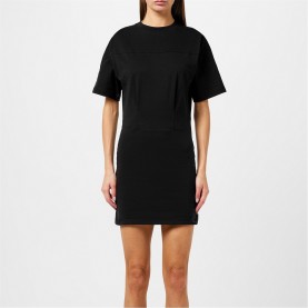 дамска,тениска,дамски,поли,и,рокли,champion,cinched,waist,t,shirt,dress,womens,black