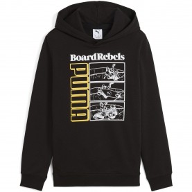 Детски суичър Puma Unisex Kids Mid90S Overhead Hoodie - Puma Black детски,суичър,детски,горнища,с,качулка,puma,unisex,kids,mid90s,overhead,hoodie,puma,black