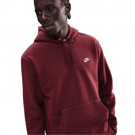 Мъжки суичър Nike Sportswear Club Fleece Pullover Hoodie Mens - Dark Team Red мъжки,суичър,разпродажба,nike,мъжки,горнища,с,качулка,nike,sportswear,club,fleece,pullover,hoodie,mens,dark,team,red