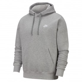 Мъжки суичър Nike Sportswear Club Fleece Pullover Hoodie Mens - Grey /Mt Silver мъжки,суичър,мъжки,горнища,с,качулка,nike,sportswear,club,fleece,pullover,hoodie,mens,grey,mt,silver