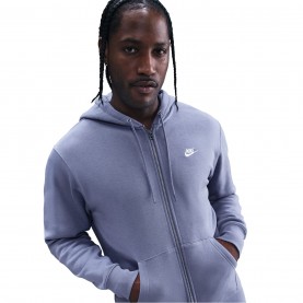 Суичър Nike Sportswear Club Fleece Men's Full-Zip Hoodie - World Indigo суичър,разпродажба,nike,мъжки,горнища,с,качулка,nike,sportswear,club,fleece,men's,full,zip,hoodie,world,indigo