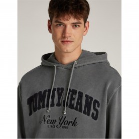 суичър,мъжки,ежедневни,облекла,мъжки,горнища,с,качулка,tommy,jeans,tjm,rlx,vintage,varsity,hoodie,black
