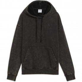 Суичър Puma Mens Elevated Relaxed Wash Overhead Hoodie - Black суичър,мъжки,горнища,с,качулка,puma,men,s,elevated,relaxed,wash,overhead,hoodie,black