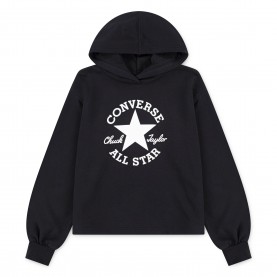 Суичър Converse Kids CTP Pull Over Hoodie - Black суичър,детски,горнища,с,качулка,converse,kids,ctp,pull,over,hoodie,black
