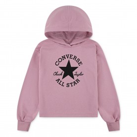 Суичър Converse Kids CTP Pull Over Hoodie - Lotus Pink суичър,детски,горнища,с,качулка,converse,kids,ctp,pull,over,hoodie,lotus,pink
