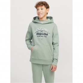 суичър,детски,горнища,с,качулка,детски,облекла,jack,and,jones,logo,hoody,jn99,iceberg,green