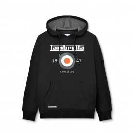 суичър,мъжки,горнища,с,качулка,lambretta,men,s,target,hoodie,black