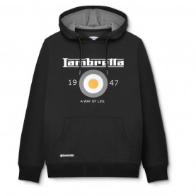 суичър,мъжки,горнища,с,качулка,lambretta,hoodie,black