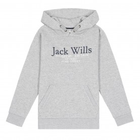 суичър,детски,горнища,с,качулка,детски,облекла,jack,wills,kids,batsford,script,logo,hoodie,grey,heather