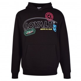 суичър,мъжки,горнища,с,качулка,loyalti,men's,badge,hoodie,black