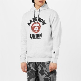 суичър,мъжки,ежедневни,облекла,мъжки,горнища,с,качулка,aape,camo,union,hoodie,heather,gry,wh2