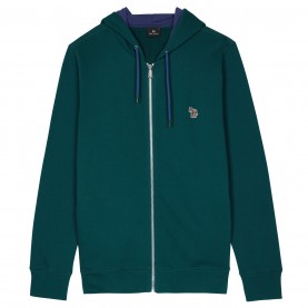 суичър,облекла,на,разпродажба,мъжки,ежедневни,облекла,мъжки,горнища,с,качулка,ps,paul,smith,men's,full,zip,zebra,logo,hoodie,green,48