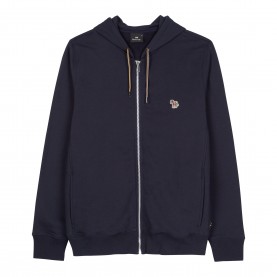 Суичър PS Paul Smith Mens Full-Zip Zebra Logo Hoodie - Navy 49 суичър,мъжки,горнища,с,качулка,ps,paul,smith,men,s,full,zip,zebra,logo,hoodie,navy,49