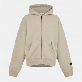 суичър,облекла,на,разпродажба,мъжки,ежедневни,облекла,мъжки,горнища,с,качулка,fear,of,god,essentials,logo,zip,up,hoodie,heather,stone