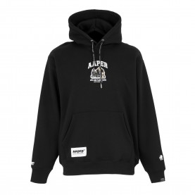 Суичър AAPE Mens Pull Over Hoodie - Black суичър,мъжки,горнища,с,качулка,aape,men,s,pull,over,hoodie,black