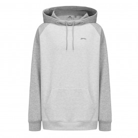 мъжки,суичър,мъжки,горнища,с,качулка,slazenger,fleece,contrast,hoodie,mens,ice,marl,grey