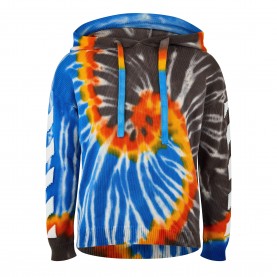 Суичър Off White Mens Diag Tie Dye Long Sleeve Hoodie - Black White суичър,мъжки,горнища,с,качулка,мъжки,ежедневни,облекла,off,white,men,s,diag,tie,dye,long,sleeve,hoodie,black,white