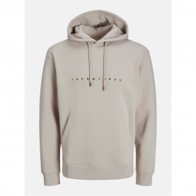 Jack and Jones Jack Star Sweat Hood Sn63 - Moonbeam мъжки,горнища,с,качулка,jack,and,jones,jack,star,sweat,hood,sn63,moonbeam
