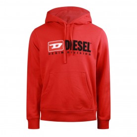 Суичър Diesel Mens Over the Head Hoodie - Ribbon Red суичър,мъжки,горнища,с,качулка,мъжки,ежедневни,облекла,diesel,men,s,over,the,head,hoodie,ribbon,red