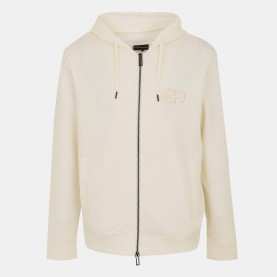 Суичър Emporio Armani Mens Zip Hoodie - White суичър,мъжки,горнища,с,качулка,emporio,armani,men,s,zip,hoodie,white