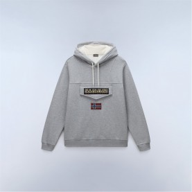 Napapijri Napa Burgee Winter Mens - Med Grey Mel мъжки,ежедневни,облекла,мъжки,горнища,с,качулка,napapijri,napa,burgee,winter,mens,med,grey,mel