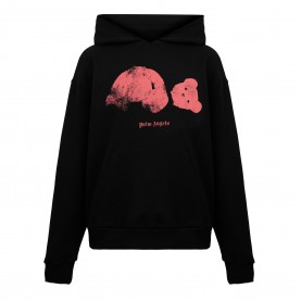 Суичър Palm Angels Mens Kill Bear Pull Over Hoodie - Black/Pink суичър,мъжки,горнища,с,качулка,palm,angels,men,s,kill,bear,pull,over,hoodie,black,pink
