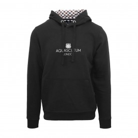Суичър Aquascutum Men's Hooded Sweat Hoodie - Black суичър,мъжки,ежедневни,облекла,мъжки,горнища,с,качулка,aquascutum,men's,hooded,sweat,hoodie,black