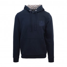 Суичър Aquascutum Men's Hooded Sweat Pull Over Hoodie - Navy суичър,мъжки,ежедневни,облекла,мъжки,горнища,с,качулка,aquascutum,men's,hooded,sweat,pull,over,hoodie,navy