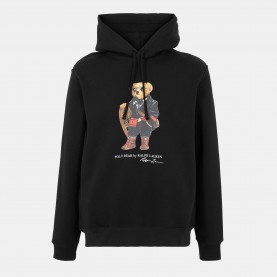 Суичър Polo Ralph Lauren Mens Ski Bear Embroidered Casual Fit Hoodie - Polo Black суичър,мъжки,горнища,с,качулка,polo,ralph,lauren,men,s,ski,bear,embroidered,casual,fit,hoodie,polo,black