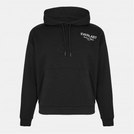 суичър,мъжки,горнища,с,качулка,everlast,x,conor,benn,embroidered,hoodie,adults,black,white
