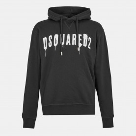 Суичър DSquared2 Spray Hoodie - Black суичър,мъжки,горнища,с,качулка,dsquared2,spray,hoodie,black