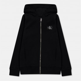 Суичър Calvin Klein Jeans CKJ Zip Hoodie Jn54 - CK Black BEH суичър,детски,облекла,calvin,klein,jeans,ckj,zip,hoodie,jn54,ck,black,beh