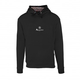 Суичър Aquascutum Mens Hooded Sweat Pull Over Hoodie - Black суичър,мъжки,ежедневни,облекла,мъжки,горнища,с,качулка,aquascutum,men,s,hooded,sweat,pull,over,hoodie,black