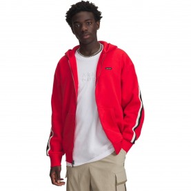 Under Armour UA Icon Heavy Rib Fz Sn99 - Red мъжки,горнища,с,качулка,under,armour,ua,icon,heavy,rib,fz,sn99,red