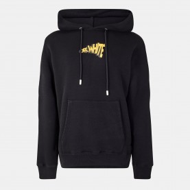 Суичър Off White Mens - Cartoon Arrows Long Sleeve Slim Fit Hoodie - Black/Yellow суичър,мъжки,ежедневни,облекла,мъжки,горнища,с,качулка,off,white,men,s,cartoon,arrows,long,sleeve,slim,fit,hoodie,black,yellow