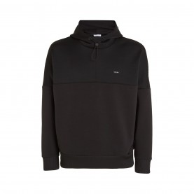 суичър,мъжки,ежедневни,облекла,мъжки,горнища,с,качулка,calvin,klein,mix,media,pique,interlock,hoodie,ck,black