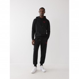 Суичър True Religion Mens Buddha Overhead Hoodie - Black суичър,мъжки,ежедневни,облекла,мъжки,горнища,с,качулка,true,religion,men,s,buddha,overhead,hoodie,black