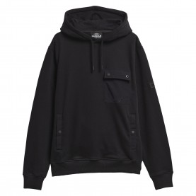 Суичър Barbour International Mens Inline Over the Head Cotton Hoodie - Black BK11 суичър,мъжки,ежедневни,облекла,мъжки,горнища,с,качулка,barbour,international,men,s,inline,over,the,head,cotton,hoodie,black,bk11