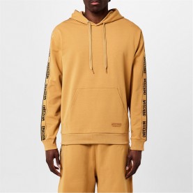 Суичър MOSCHINO Men's Drawstring Hoodie - Brown суичър,мъжки,ежедневни,облекла,мъжки,горнища,с,качулка,moschino,men's,drawstring,hoodie,brown