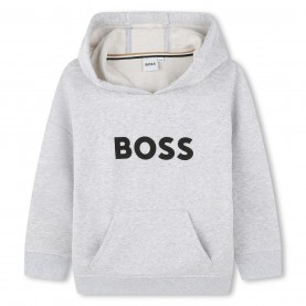 boss,logo,print,hoodie,boys,grey,a32