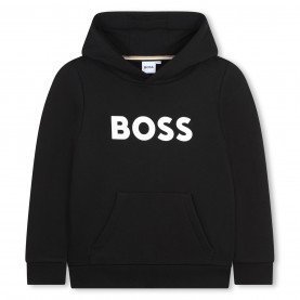 boss,logo,print,hoodie,boys,black,09b