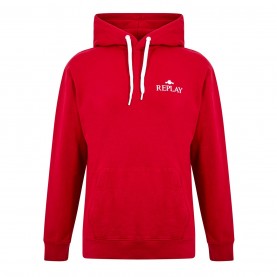 суичър,мъжки,ежедневни,облекла,replay,small,logo,hoodie,red,665