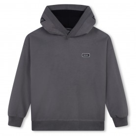 юношески,суичър,детски,облекла,dkny,logo,applique,hoodie,juniors,charcoal,094