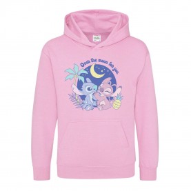 юношески,суичър,детски,горнища,с,качулка,детски,3/4,панталони,awd,disney,printed,junior,valentines,day,hoodie,over,the,moon,for,you